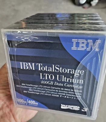 *5 pcs* IBM TotalStrorage LTO Ultrium 400GB data cartridges - Image 1 of 4
