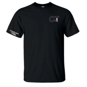 Coeburn Tool American Flag SM Logo Black Short Sleeve Shirt w/ Solid CT Logo L - Imagen 1 de 2