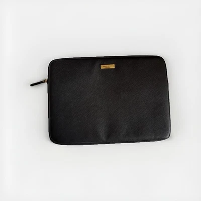 Kate Spade New York Black Zippered Padded Laptop Sleeve With Pink Interior NWOT - Image 1 of 4