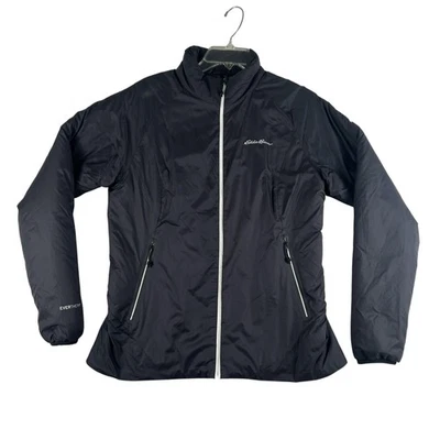 Chaqueta Eddie Bauer First Ascent EverTherm para mujer mediana negra plumón aislante Foto 1 de 4