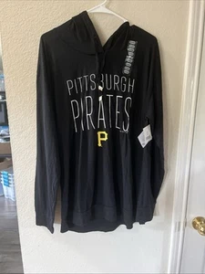 Pittsburgh Pirates Long Sleeve Shirt With Hoodie Brand New XXL - Picture 1 of 2