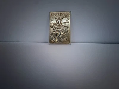 Tarjeta Coleccionable Pokémon Mewtwo 1999 Burger King Edición Limitada Chapada en Oro 23K Foto 1 de 2