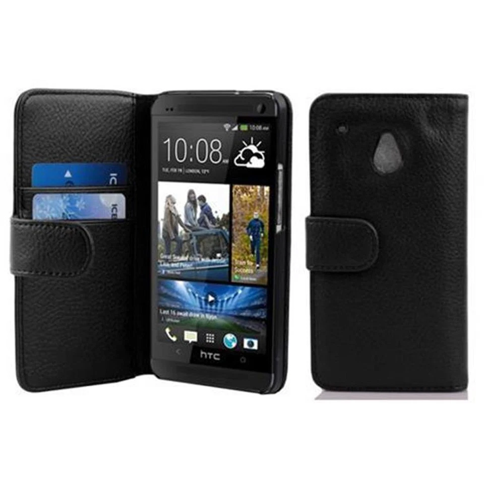 Custodia per HTC ONE M4 MINI Portafoglio Ecopelle Magnetica Libro Cover - Immagine 1 di 1