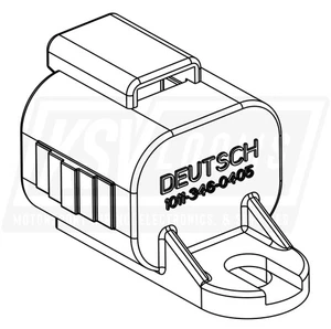 4-Way Dust Cap, Deutsch 1011-346-0405 for DT Plug DT06-4S Housings - Foto 1 di 1