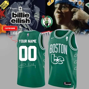 Custom 1Celtics X Bil*lie Eilish Basketball Jersey Reprint - Picture 1 of 2