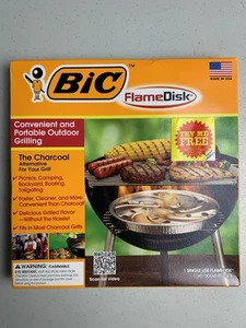 Bic Flame Disk Parrilla Exterior Portátil Carbón Puerta Trasera Prepper Supervivencia Nuevo - Imagen 1 de 5
