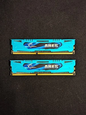 G.Skill Ares 8GB DDR3-2400 Desktop RAM Memory 2x4GB (PC3-19200) F3-2400C11D-8GAB - Image 1 of 2