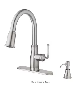 Glacier Bay Kagan acero inoxidable 15 pulgadas Pulverizador H extraíble cocina-falta #3 - Imagen 1 de 6