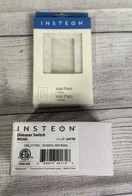 Insteon Dimmer Switch 2477D White Smart Home Remote Option Lighting OEM - NEW - Image 1 of 4