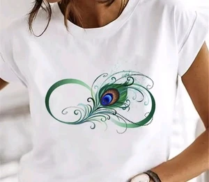 Damen T-Shirt Oberteil Rundhals Kurzarm weiss Gr. 46 Neu - Bild 1 von 1