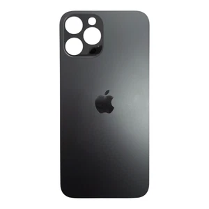 Cubierta trasera para Apple iPhone 12 pro Max / tapa de batería / gris Big Hole / logotipo / pegamento - Imagen 1 de 2