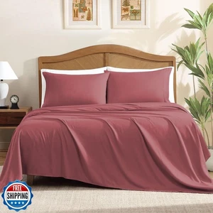ClevaHome Sheet Set Full Size, 4-Piece Bedding, Lightweight and Super Soft Ea - Picture 1 of 5