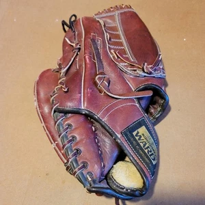Vintage 1970er Paul Blair weinrot Linkshänder Leder Baseball Handschuh Reg'd 60-21203 - Bild 1 von 3