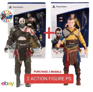 PlayStation God Of War -Kratos And Atreus Action Figure 18cm In Box 2 Pieces - Picture 1 of 11