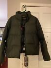 Juicy Couture Cozy Puffer Jacket Size Large Olive Green Nwt