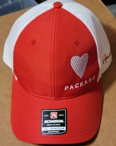 Gorra Richardson Packard Heart Health Active ajustable roja blanca - Imagen 1 de 8