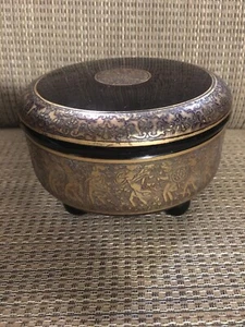 Vintage Czech Bohemian MOSER KARLSBAD AMETHYST Glass BOX ART DECO 1920s Antique - Picture 1 of 11