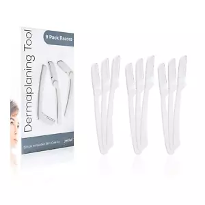 Dermaplaning Tool (9 Count) – Easy to Use Dermaplane Razor for Face – Practical - Picture 1 of 12