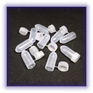 10 Stück Kapseln Röhrchen Deckel Mini Behälter Aufbewahrung Basteln Pillen - Bild 1 von 2