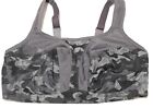 ex M*S Sports Gym Bra HIGH IMPACT Support MULTIWAY Camouflage No Wire non padded