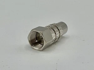 Nuevo conector rápido tipo F enchufe RF coaxial adaptador de cable coaxial macho a hembra - Imagen 1 de 5
