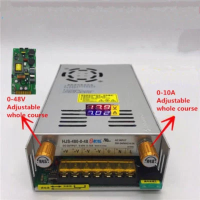 AC110/220 To DC 0-48V 10A Current Voltage Adjustable Switching Mode Power Supply - Image 1 of 4