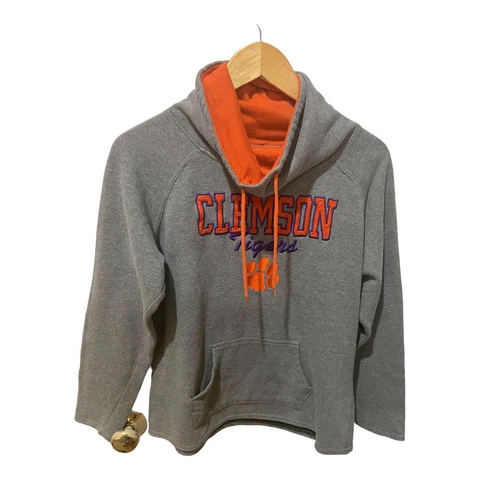 Colosseum Clemson Tigers Women's Large Mock Neck Sweatshirt Embroidered Cover