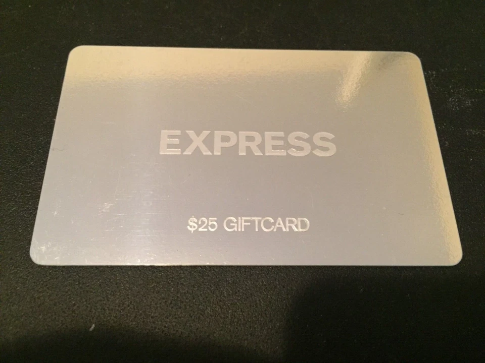 EXPRESS Classic Logo on Silver ( 2004 ) Foil Gift Card ( $0 - NO VALUE ) - Image 1 of 1