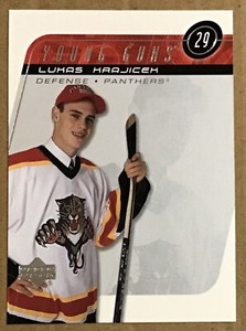 2002-03 LUKAS KRAJICEK UPPER DECK YOUNG GUNS ROOKIE CARD #206 FLORIDA PANTHERS