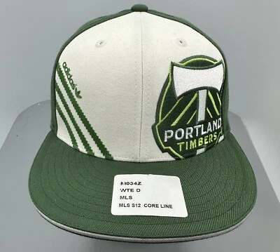 Adidas MLS Portland Timbers Men's Green/White Flat-Brim Fitted Hat; Size S/M - Image 1 of 4