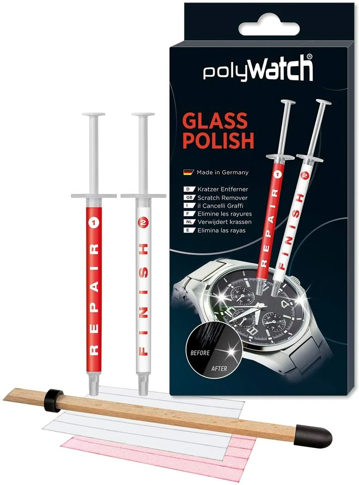PolyWatch Glass Polish Lucidatura vetro graffi rimozione graffi orologio rimozio