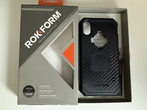 Rokform Rugged Case with Twist Lock & Intergrated Magnet For IPhone XS/X Black - Picture 1 of 7