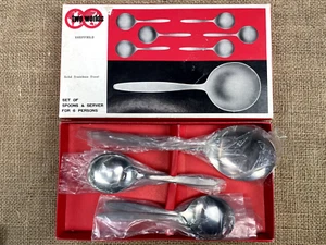 LOT DE 7 CUILLÈRES VINTAGE TWO WORLDS SHEFFIELD - VAISSELLE COUVERTS FRUITS SERVICE - Photo 1/7