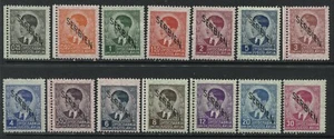Serbien overprinted on Jugoslavia complete set mint o.g. hinged - Bild 1 von 1