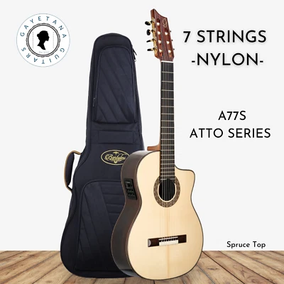 Gayetana - ATTO A77 Extended Range Classical Guitar Electro-Acoustic 7 String - Image 1 of 4