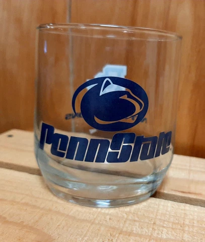 Vintage Penn State Nittany Lions Rocks Drinking Glass 3"×3 1/4" Cover