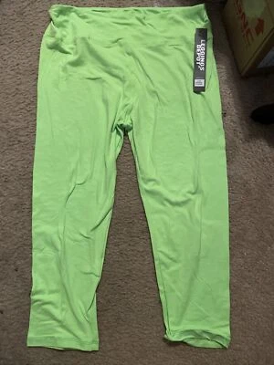 Women's JUNIOR PLUS SIZE Neon Colors Full Length Long Leggings Skinny Cotton - Image 1 of 3