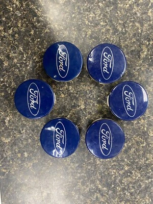 Single OEM Blue Center Cap for 2013-2019 Ford Edge Escape Taurus 6M21-1003-AA - Image 1 of 2