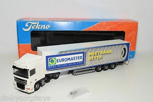 TEKNO DAF XF TRUCK WITH TRAILER EUROMASTER MESSBAR BESSER NEUWERTIG VERPACKT ... - Bild 1 von 9