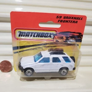 MATCHBOX 1993 THAILAND Superfast MB59 ALL WHITE VAUXHALL FRONTERA Nu in Bubblpak - Picture 1 of 5