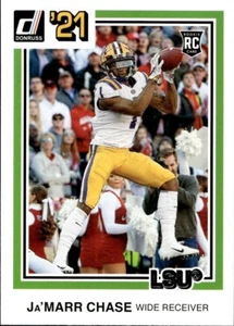 Ja'Marr Chase 2021 Chronicles Donruss 1981 Retro Draft - RC #36 - LSU Tigers - Picture 1 of 2