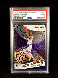 Pop 3 PSA 9 LEBRON JAMES 2020-21 Panini Revolution SHOCK WAVE SP #23 Lakers - Picture 1 of 4