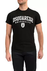 Dsquared2 Men's "Cool Fit Tee" Black Logo Print Short Sleeve Crewneck T-Shirt - Picture 1 of 6