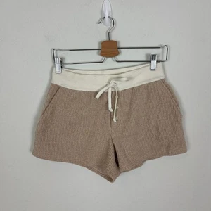 American Eagle Fleece Lounge Sweatshorts XS Athleisure Waffle Knit Ribbed Stretc - Picture 1 of 10