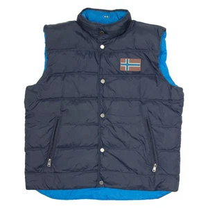 NAPAPIJRI Mens Puffer Gilet Blue XL - Picture 1 of 6