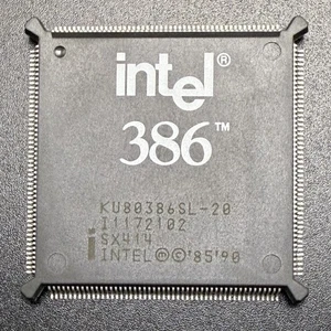 Intel KU80386SL-20 CPU SX414 386 Processor 20MHz i386SL QFP Microprocessor RARE - Picture 1 of 3