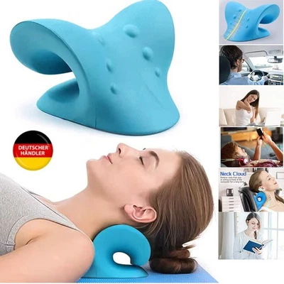 MARKENLOS Neck Traction Pillow Cloud Shape Stretcher Cervical Nackenpolster Pain Relief DE