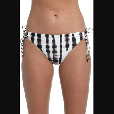 La Blanca Side Tie Hipster Bikini Bottoms Java Twisted Bamboo 8 - Image 1 of 4