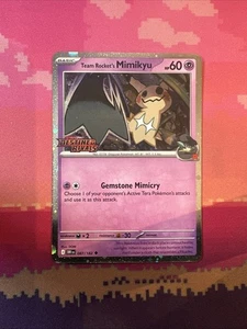 Pokemon Card Team Rocket's Mimikyu Destined Rivals STAMPED 087/182 Near Mint - Picture 1 of 2