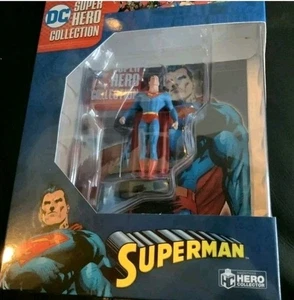 DC SUPER HERO FIGURINE COLLECTION - SUPERMAN EAGLEMOSS FIGURE in box with book - Picture 1 of 1